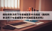国际刑事法院下令逮捕普京中方回应（国际刑事法院下令逮捕普京中方回应是真的吗）