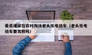 委员建议在农村淘汰老头乐电动车（老头乐电动车要驾照吗）