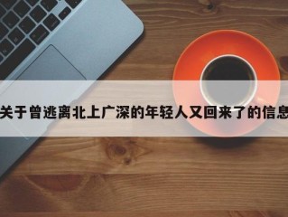 关于曾逃离北上广深的年轻人又回来了的信息