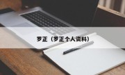 罗正（罗正个人资料）