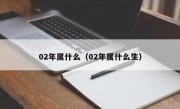 02年属什么（02年属什么生）
