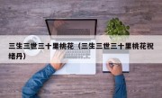三生三世三十里桃花（三生三世三十里桃花祝绪丹）