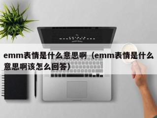emm表情是什么意思啊（emm表情是什么意思啊该怎么回答）
