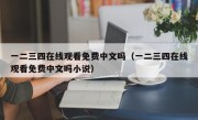 一二三四在线观看免费中文吗（一二三四在线观看免费中文吗小说）