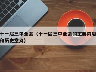 十一届三中全会（十一届三中全会的主要内容和历史意义）